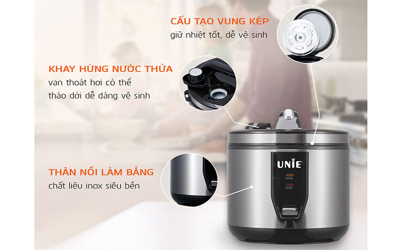 Nồi cơm điện nắp gài Unie UE–625 - Hàng chính hãng