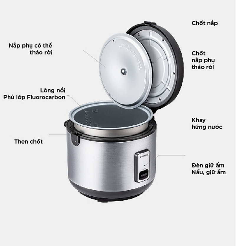 Nồi cơm điện Cuckoo 3 lít CR-1720 - Hàng chính hãng
