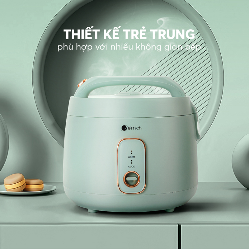 Nồi cơm điện Elmich 1.8L RCE-9127 - Hàng chính hãng