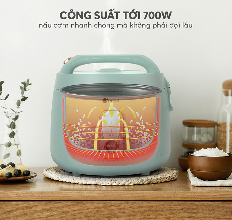 Nồi cơm điện Elmich 1.8L RCE-9127 - Hàng chính hãng