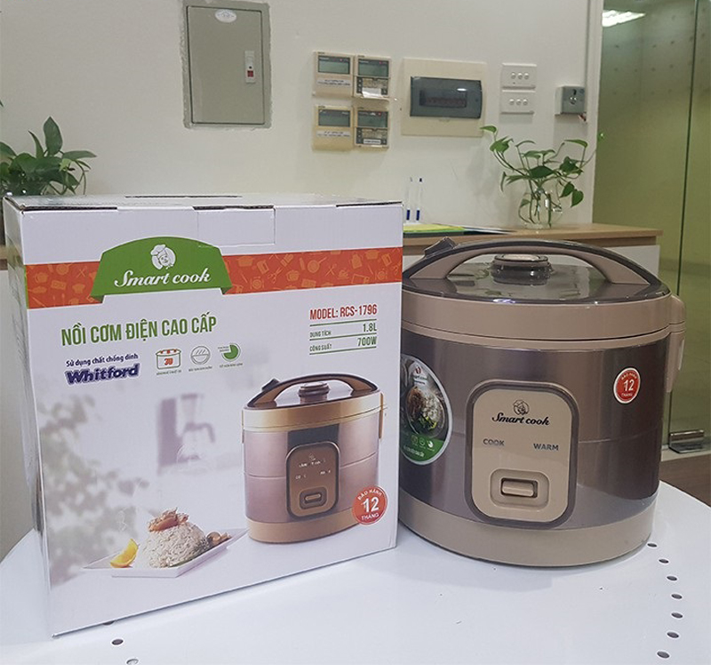 Nồi cơm điện nắp gài Elmich RCS-1796 - Hàng chính hãng