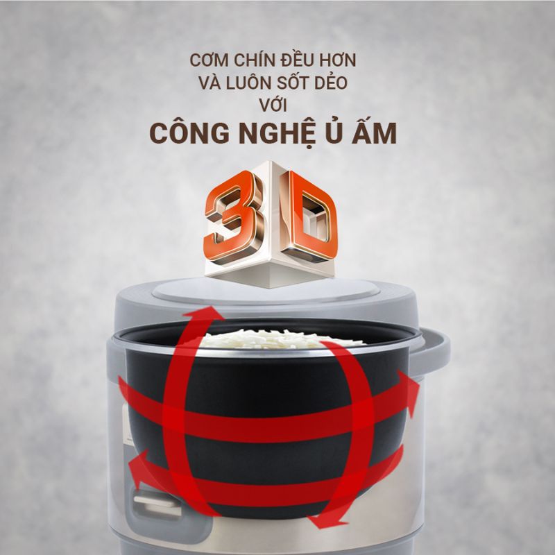 Nồi cơm điện nắp gài Kalpen R5 ( 1.8L) - Hàng chính hãng