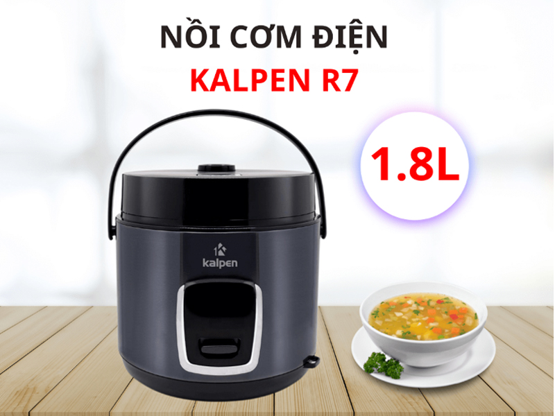 Nồi cơm điện nắp gài Kalpen R7 1.8L - Hàng chính hãng