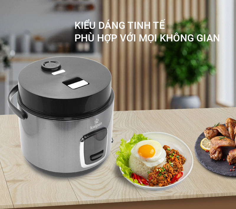 Nồi cơm điện nắp gài Kalpen R7 1.8L - Hàng chính hãng
