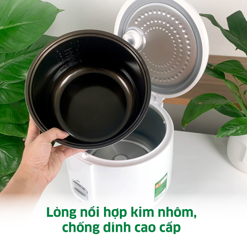 Nồi cơm điện nắp gài Kangaroo KG18RC9 - 1.8 lít - Hàng chính hãng