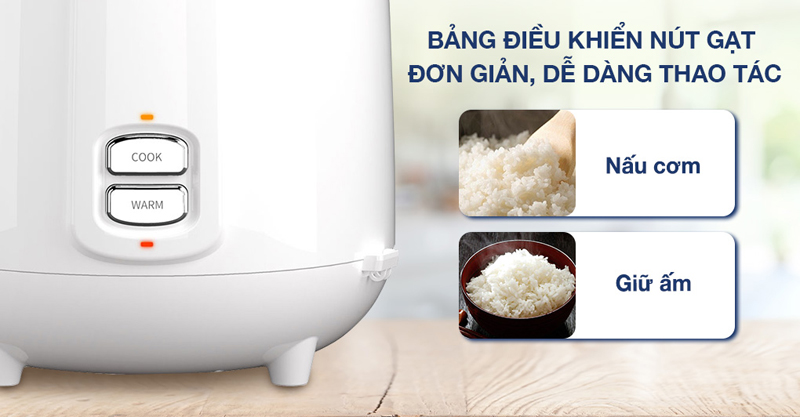 Nồi cơm điện nắp gài Kangaroo KG18RC9 - 1.8 lít - Hàng chính hãng