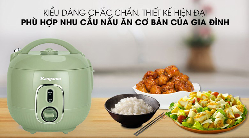 Nồi cơm điện nắp gài Kangaroo KGRC10M1 - Hàng chính hãng