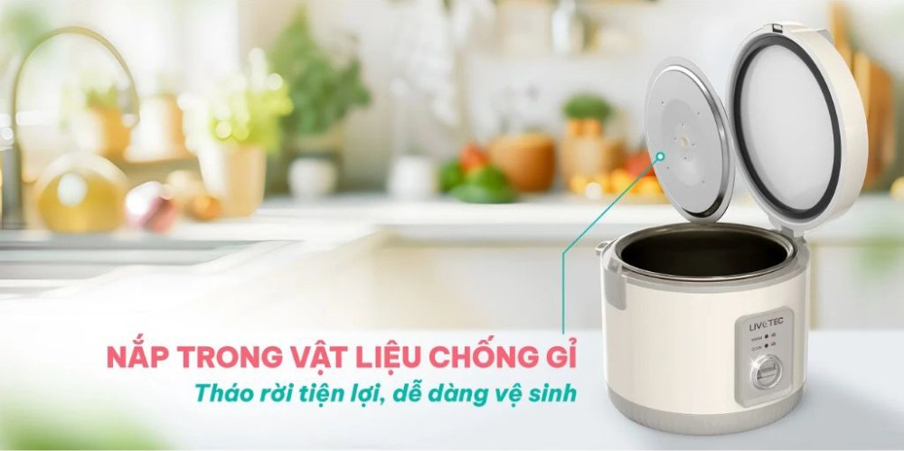 Nồi cơm điện nắp gài Livotec LRC-6118 - Hàng chính hãng