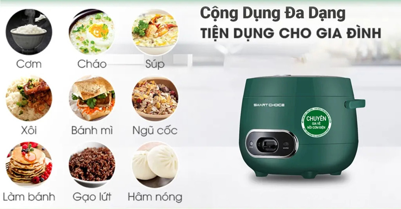 Chế biến được đa dạng món ăn