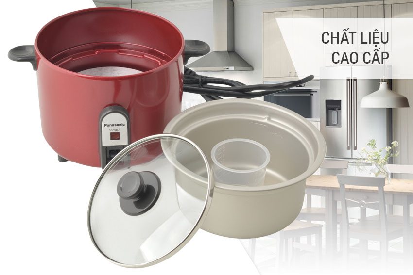Nồi cơm điện nắp rời 0.27 lít Panasonic SR-3NA - Hàng chính hãng