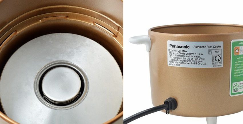 Nồi cơm điện nắp rời 0.27 lít Panasonic SR-3NA - Hàng chính hãng