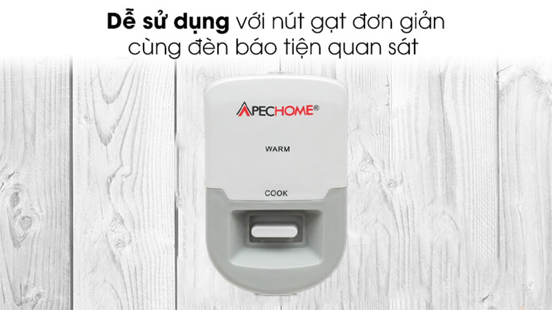 Nồi cơm điện nắp rời Apechome APH-222R - Hàng chính hãng