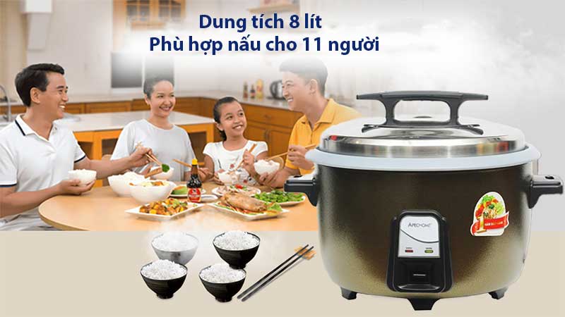 Nồi cơm điện nắp rời Apechome APH-RC250 - Hàng chính hãng