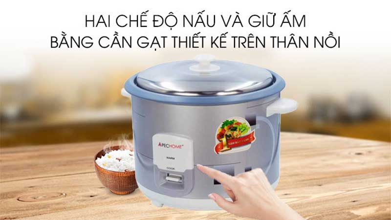 Nồi cơm điện nắp rời Apechome APH-RC28S - Hàng chính hãng