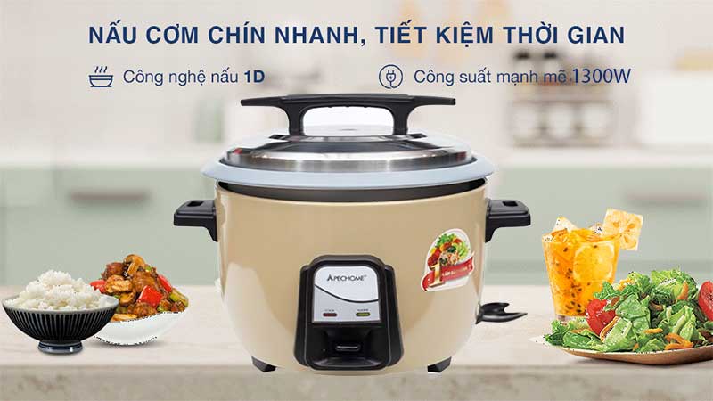 Nồi cơm điện nắp rời Apechome APH-RC36S - Hàng chính hãng