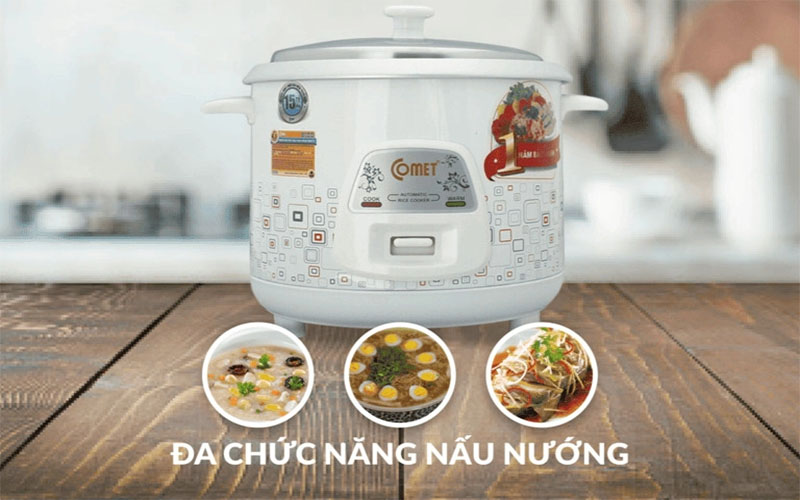 Nồi cơm điện nắp rời Comet CM8009 - Hàng chính hãng