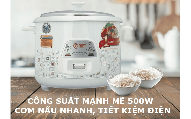Nồi cơm điện nắp rời Comet CM8009 - Hàng chính hãng