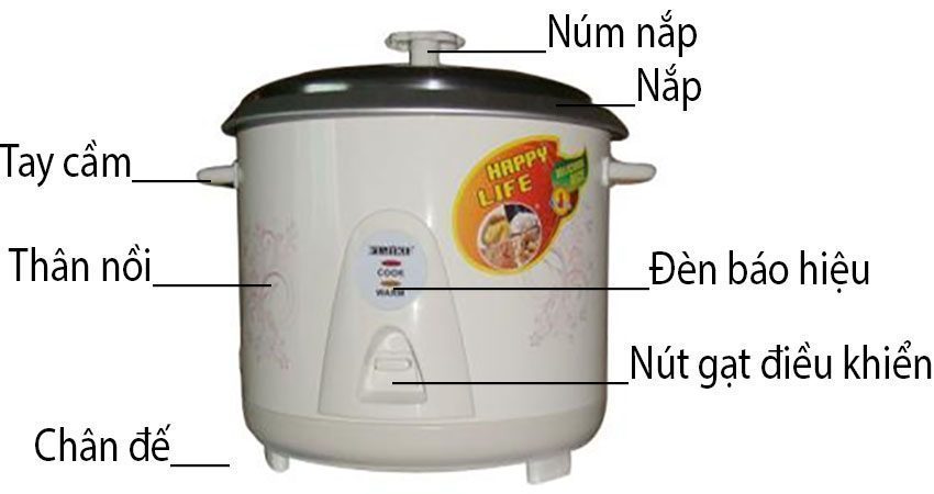 Nồi cơm điện nắp rời Fujika FJ-10SH - Hàng chính hãng