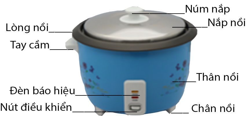 Nồi cơm điện nắp rời Fujika FJ-NC1801A - Hàng chính hãng