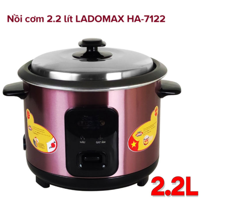 Nồi cơm điện nắp rời Ladomax HA-7122 - Hàng chính hãng