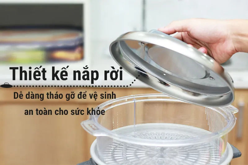 Nồi cơm điện nắp rời Panasonic SR-W18GS - Hàng chính hãng