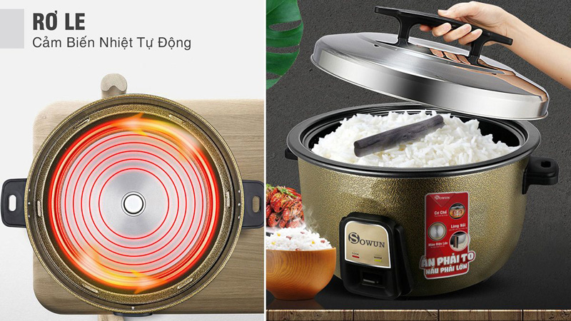 Nồi cơm điện công nghiệp Sowun 14L SW6922 - Hàng chính hãng
