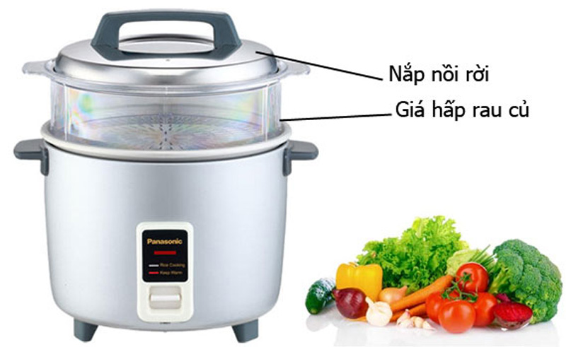 Nồi cơm điện Panasonic 1.8 lít SR-W18GSLRA - Hàng chính hãng