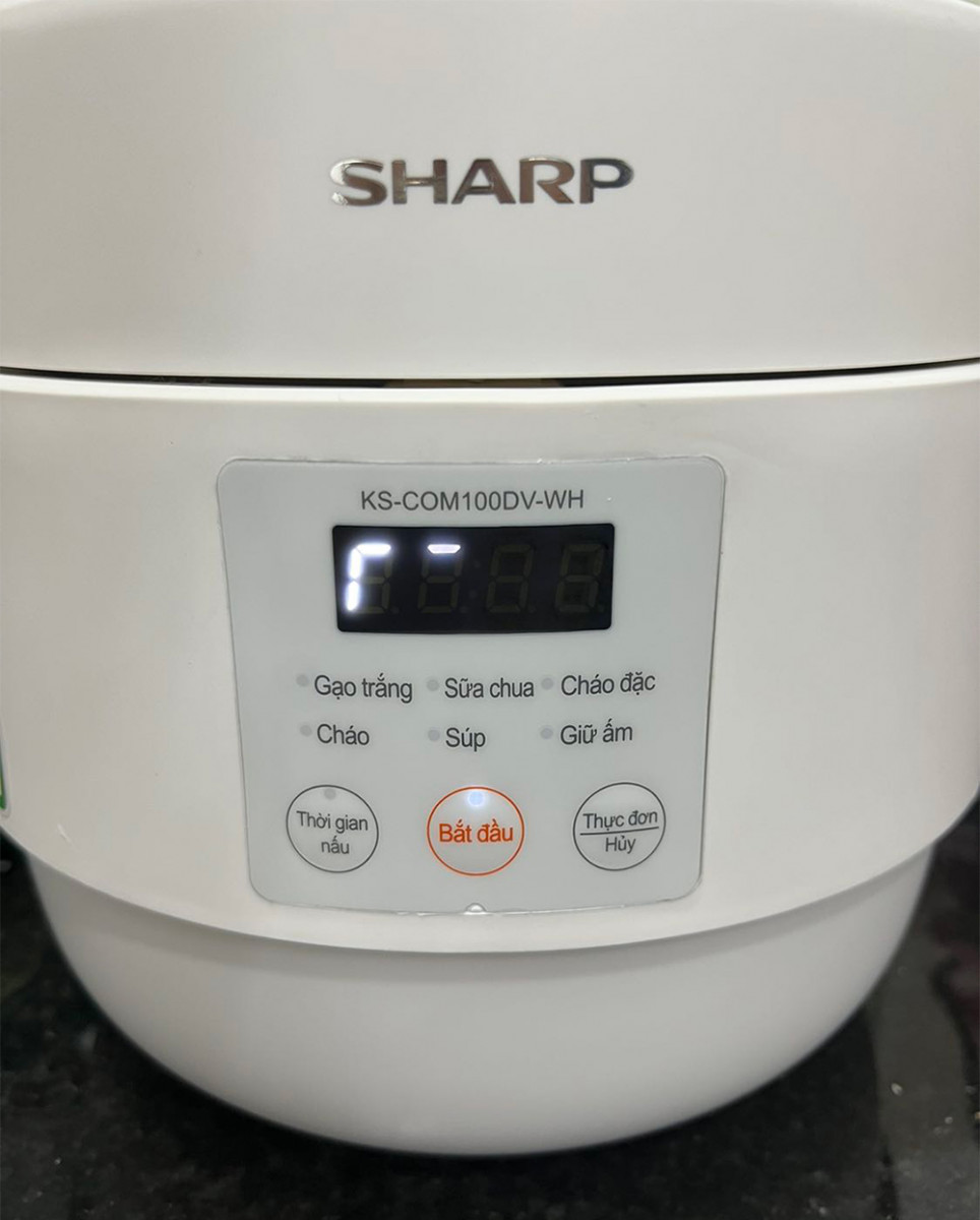 Nồi cơm điện Sharp KS-COM100DV-WH - Hàng chính hãng