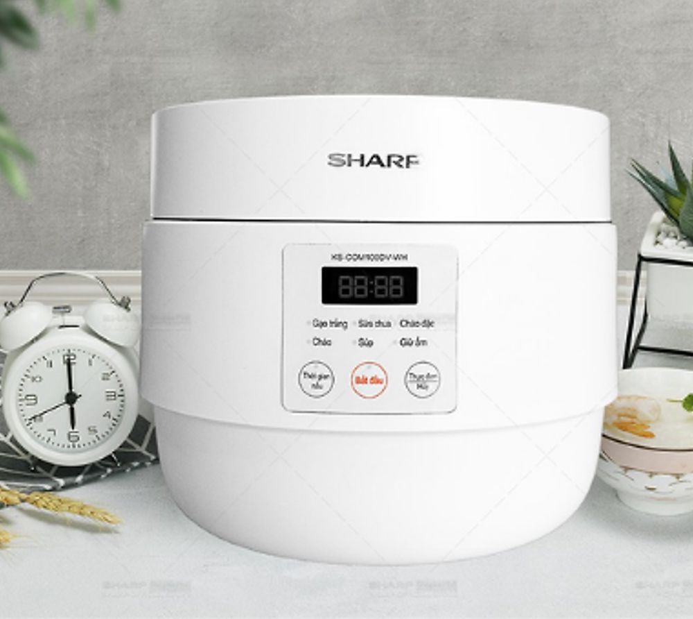 Nồi cơm điện Sharp KS-COM100DV-WH - Hàng chính hãng