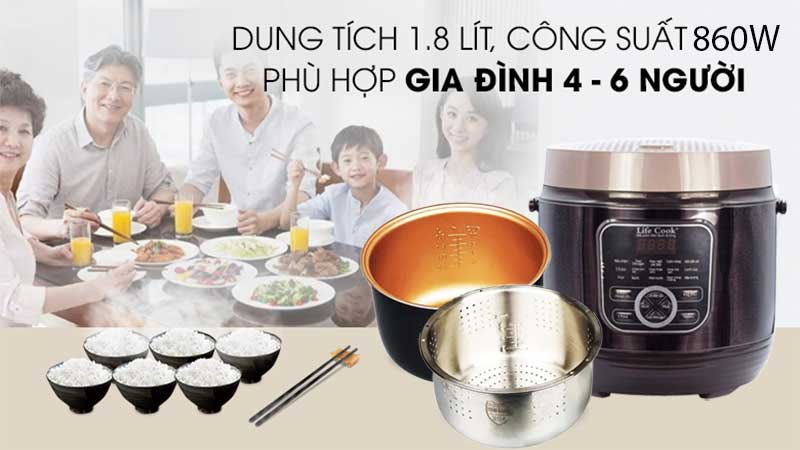 Nồi cơm điện tách đường Apechome LC-LS18 - Hàng chính hãng