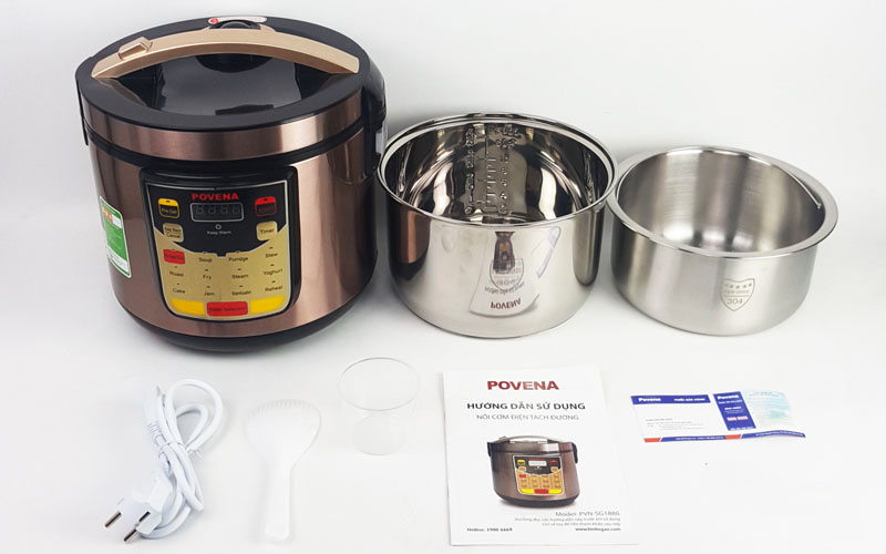 Nồi cơm điện tách đường Povena PVN-SG1886 - Hàng chính hãng