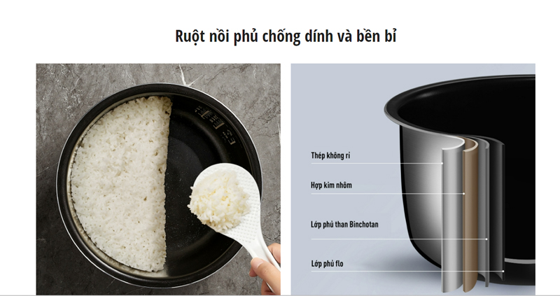 Nồi cơm điện tách đường Panasonic SR-HL151KRA - Hàng chính hãng