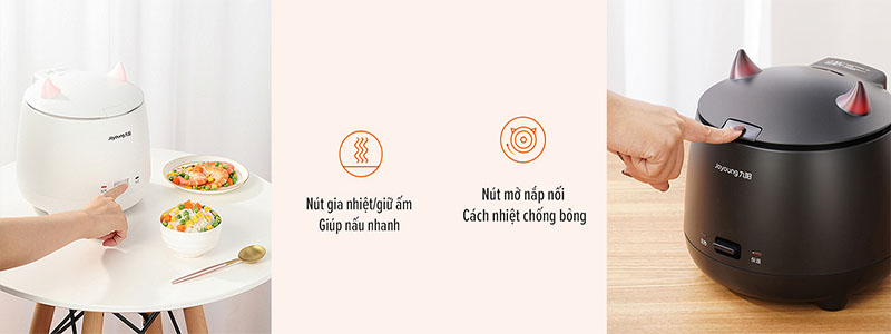 Nồi cơm điện tiểu quỷ Joyoung F-15Z609 - Hàng chính hãng