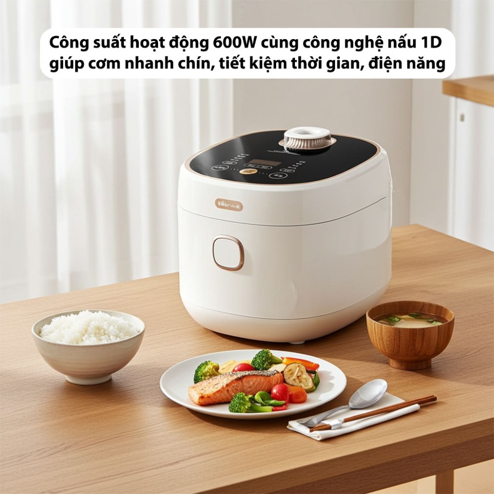Nồi cơm điện tử Bear 1 lít DFB-C30D1 - Hàng chính hãng