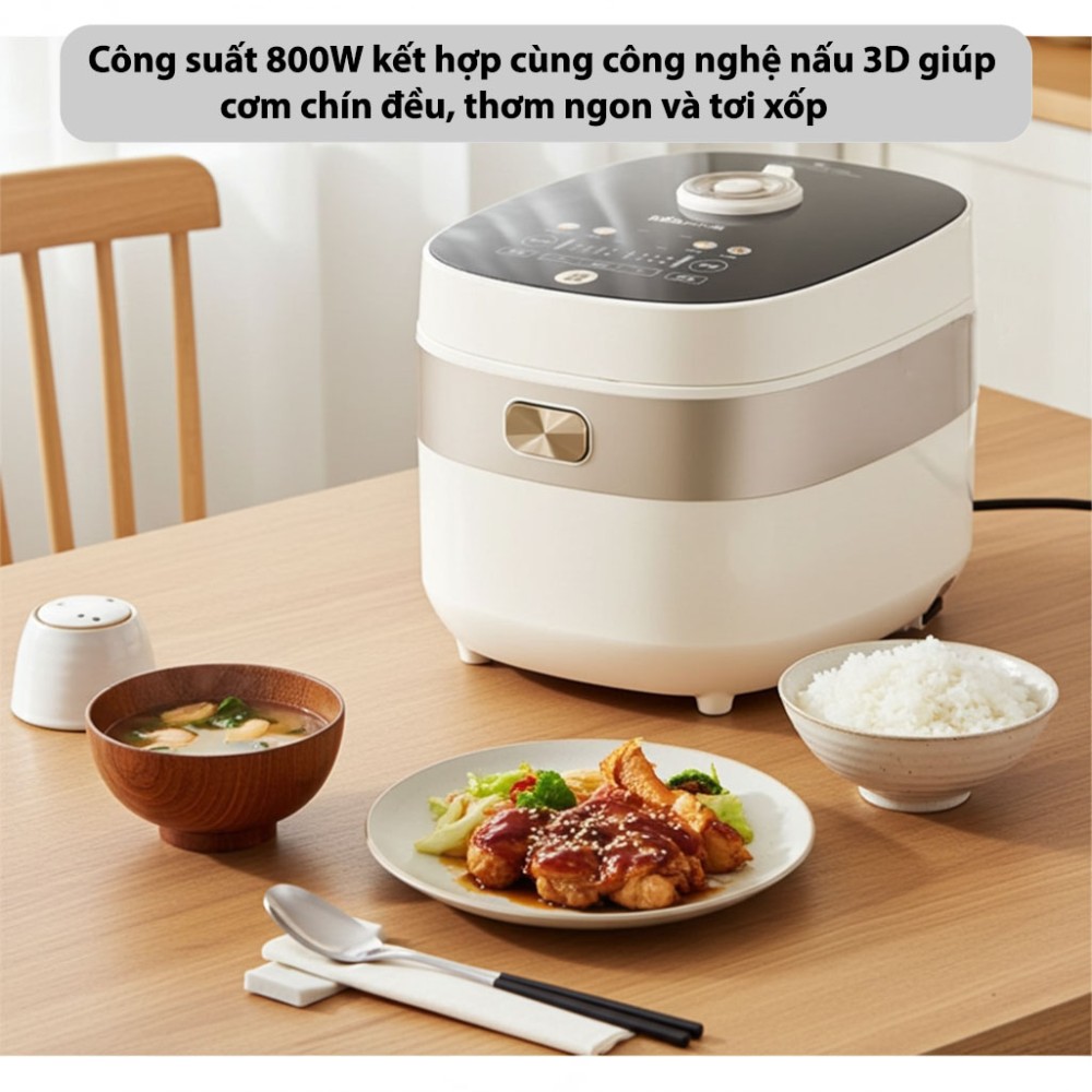 Nồi cơm điện tử Bear 1.5 lít RC-4H40A - Hàng chính hãng