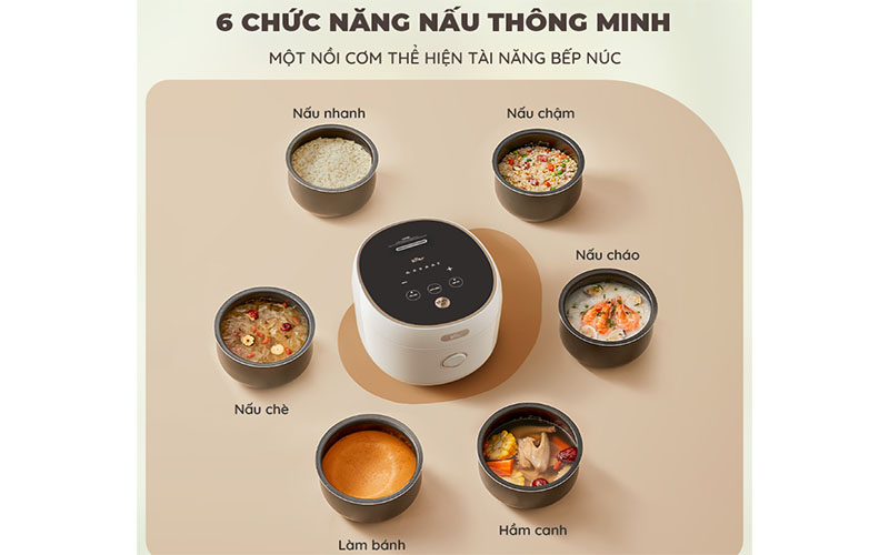  chương trình của Nồi cơm điện tử Bear SB-NC30B