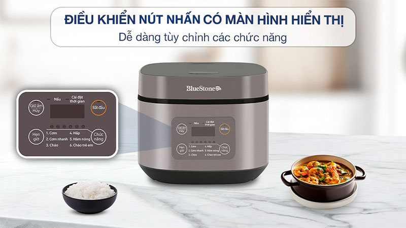 Nồi cơm điện tử BlueStone 1.5 lít RCB-5946 - Hàng chính hãng