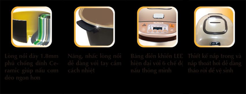 Nồi cơm điện tử Bluestone RCB-5936 - Hàng chính hãng