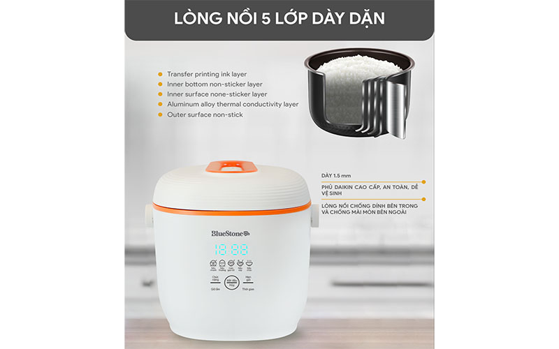 Nồi cơm điện tử Bluestone RCB-5928 - Hàng chính hãng