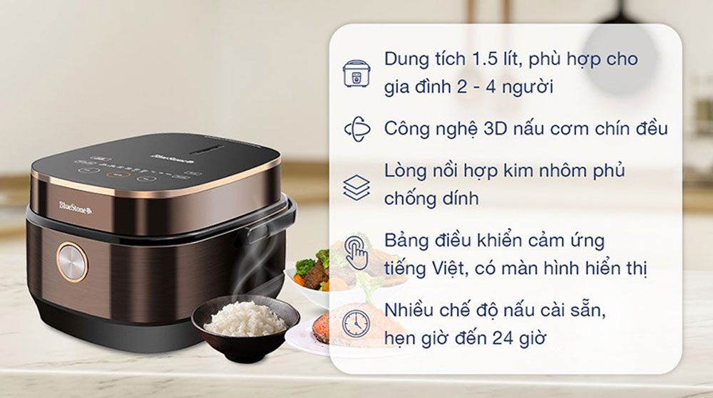 Nồi cơm điện tử Bluestone RCB-5949 - Hàng chính hãng