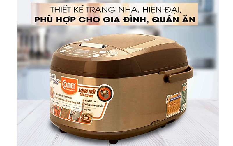 Nồi cơm điện tử Comet CM8087 - Hàng chính hãng