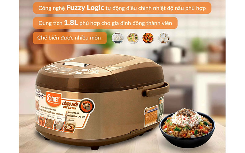 Nồi cơm điện tử Comet CM8087 - Hàng chính hãng