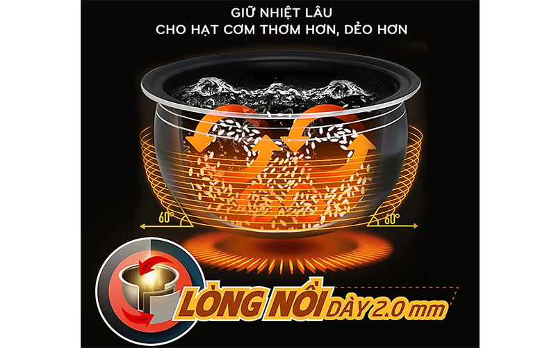 Nồi cơm điện tử Comet CM8088 - Hàng chính hãng