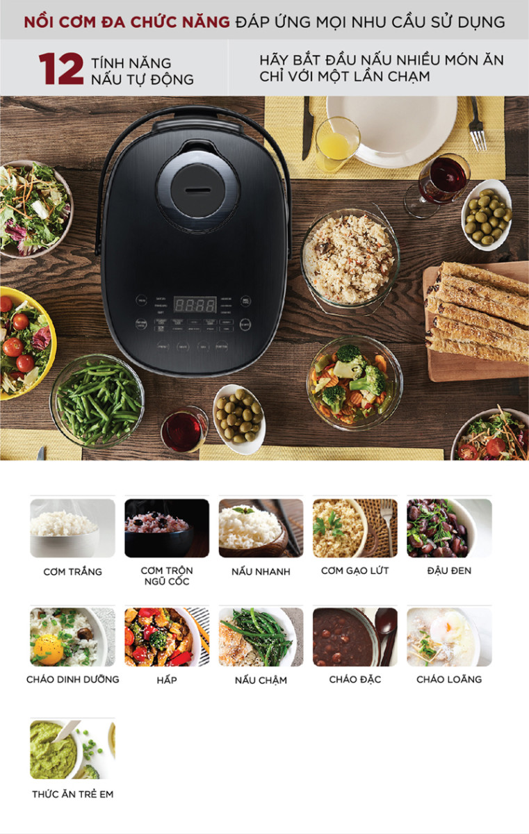 Nồi cơm điện tử Cuckoo CR-0690F/BKBKCRVNCV  - Hàng chính hãng