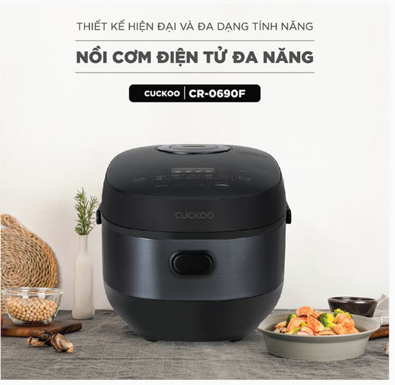Nồi cơm điện tử Cuckoo CR-0690F/BKBKCRVNCV  - Hàng chính hãng