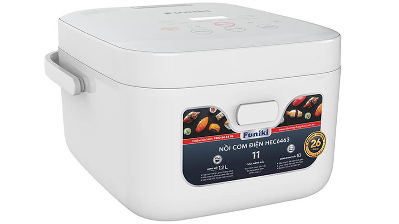 Nồi cơm điện tử Funiki HEC6463 - Hàng chính hãng