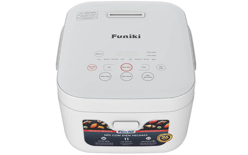 Nồi cơm điện tử Funiki HEC6463 - Hàng chính hãng
