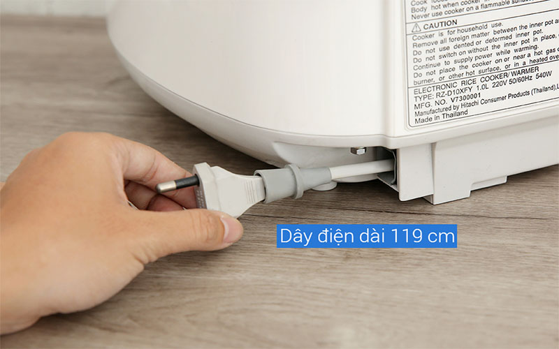 Nồi cơm điện tử Hitachi RZ-D10XFY - Hàng chính hãng