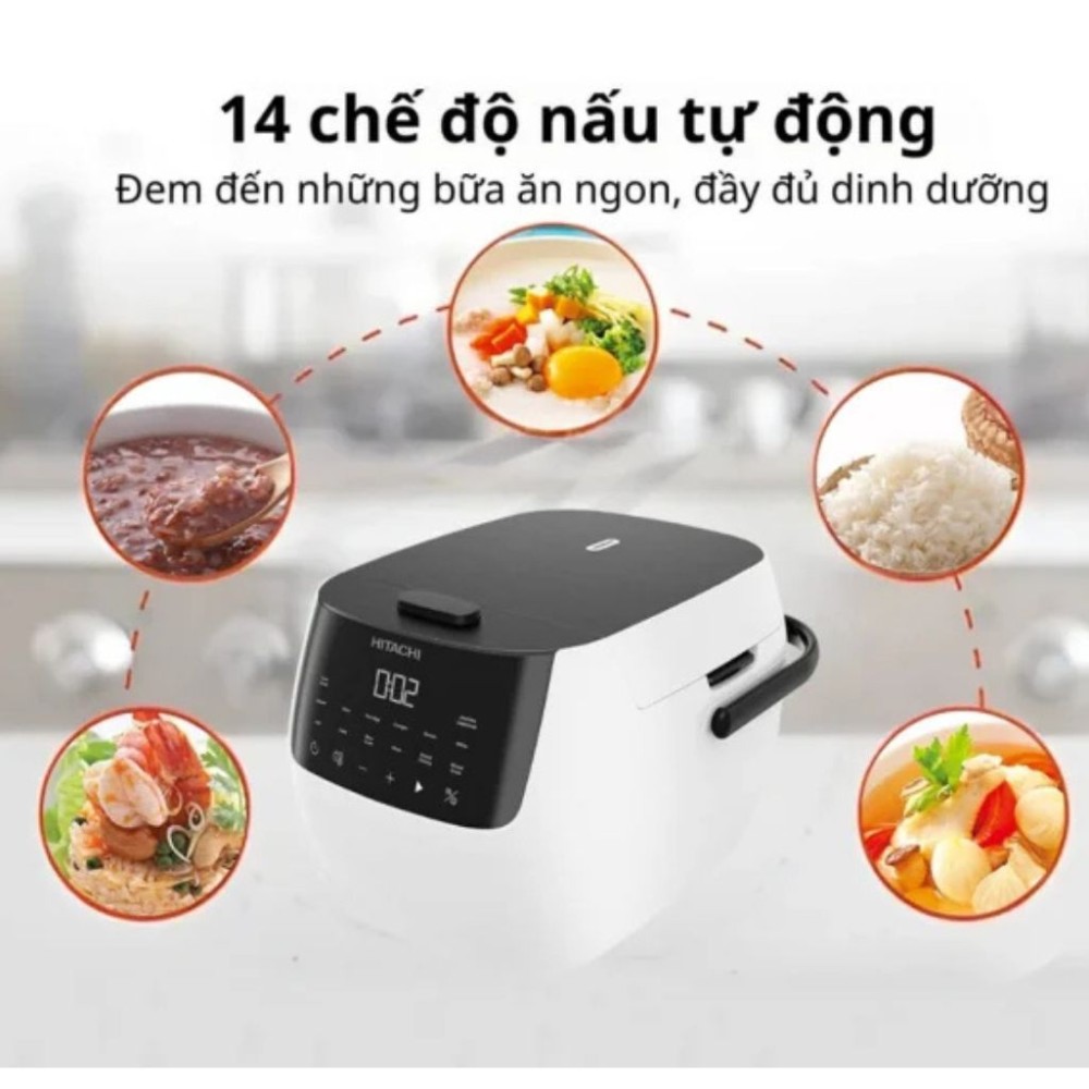 Nồi cơm điện tử Hitachi RZ-R18XN W - Hàng chính hãng
