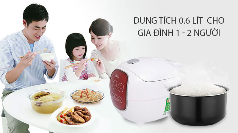 Nồi cơm điện tử Midea MB-FS1617 - Hàng chính hãng